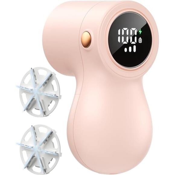 𝗥𝗲𝗰𝗵𝗮𝗿𝗴𝗲𝗮𝗯𝗹𝗲 Fabric Shaver,Lint Remover for Clothes with 3 Blades - Picture 7 of 7